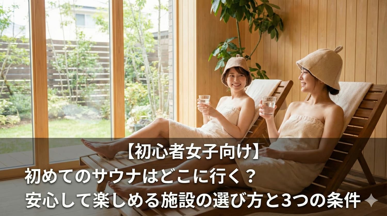 【初心者女子向け】初めてのサウナはどこに行く？安心して楽しめる施設の選び方と3つの条件