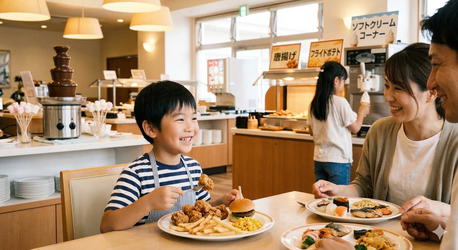 理由1：バイキングなら「食べない問題」が即解決！