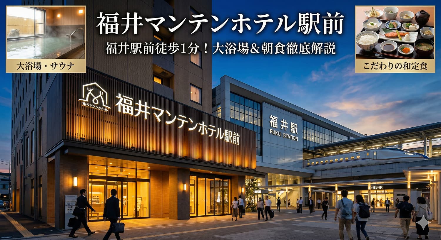 福井マンテンホテル駅前の朝食はバイキングじゃない？サウナから部屋選びまで徹底解説
