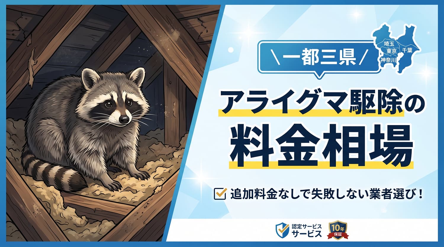 アライグマ駆除の料金相場は？
