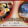 福井で日帰り越前ガニ！「みくに隠居処」