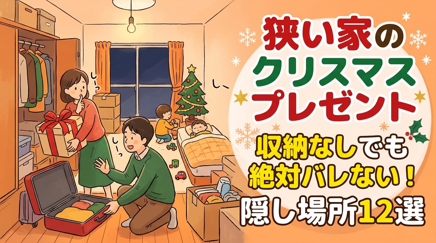 【狭い家のクリスマスプレゼント隠し場所12選】
