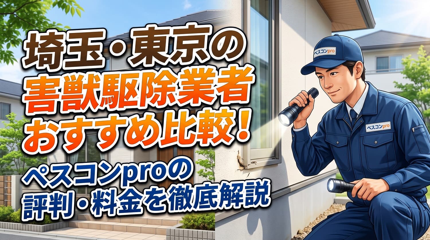 埼玉・東京の害獣駆除業者おすすめ比較！